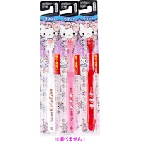 Ebisu Kids Wide x thin Head Toothbrush 6yr+  - Hello Kitty (random color selection)